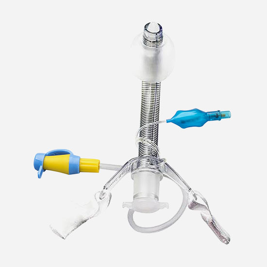 Reinforced Tracheostomy Tube With Evacuation Lumen / Cuffed